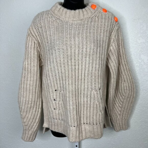 Zadig & Voltaire Marlon Awa Alpaca Blend Cream Sweater - Picture 11 of 16